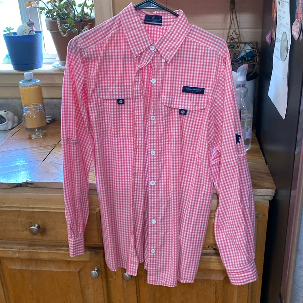 Simply southern L button down